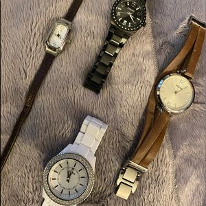 Fossil watch set of four